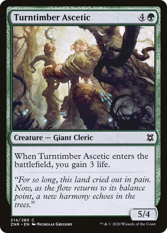 Turntimber Ascetic (214) (Zendikar Rising)