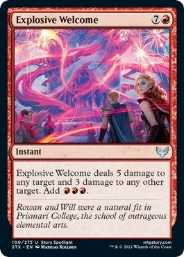 Explosive Welcome (100) (Strixhaven: School of Mages)