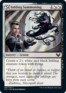 Inkling Summoning (195) (Strixhaven: School of Mages)