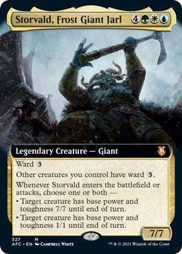 Storvald, Frost Giant Jarl (Extended Art) (327) (Commander: Adventures in the Forgotten Realms)