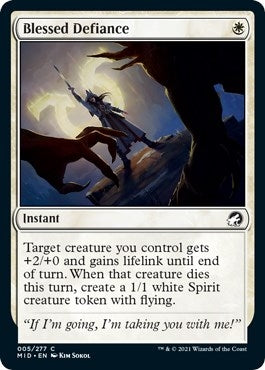 Blessed Defiance (5) (Innistrad: Midnight Hunt)