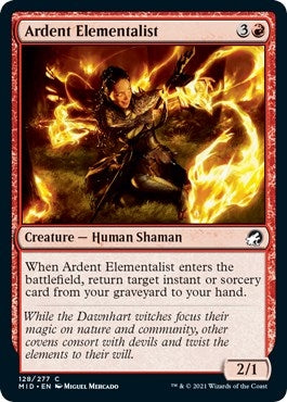 Ardent Elementalist (128) (Innistrad: Midnight Hunt)