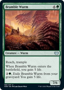Bramble Wurm (189) (Innistrad: Crimson Vow)