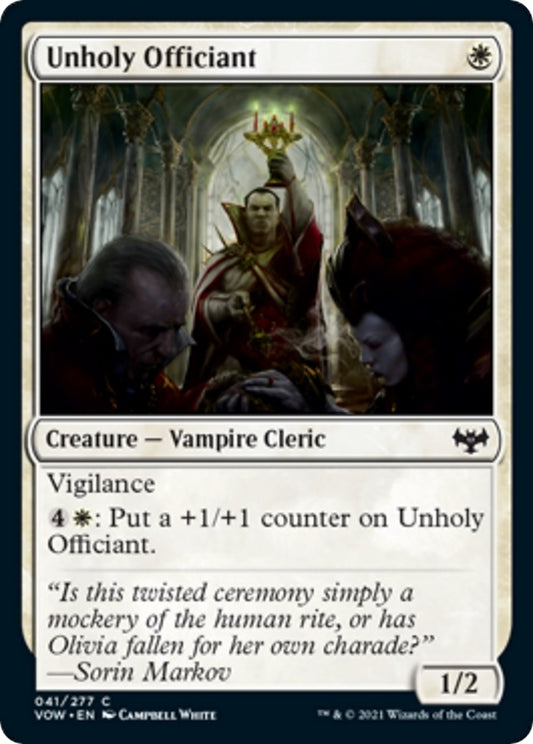 Unholy Officiant (41) (Innistrad: Crimson Vow)