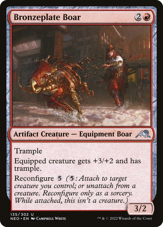 Bronzeplate Boar (135) (Kamigawa: Neon Dynasty)