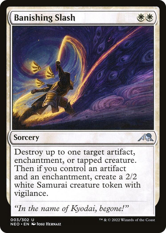 Banishing Slash (3) (Kamigawa: Neon Dynasty)