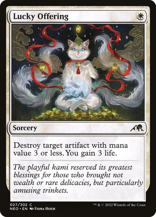 Lucky Offering (27) (Kamigawa: Neon Dynasty)