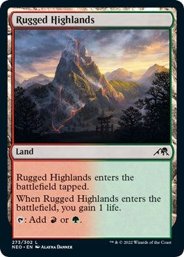 Rugged Highlands (273) (Kamigawa: Neon Dynasty)