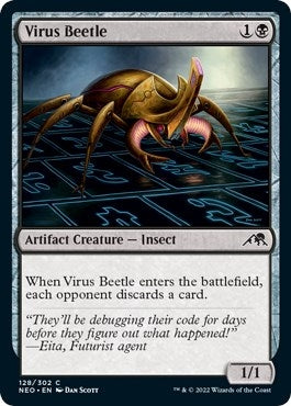 Virus Beetle (128) (Kamigawa: Neon Dynasty)