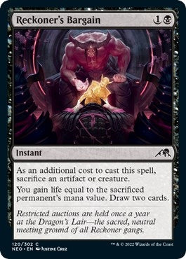 Reckoner's Bargain (120) (Kamigawa: Neon Dynasty)