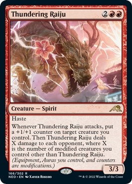Thundering Raiju (166) (Kamigawa: Neon Dynasty)