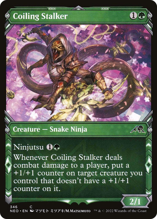 Coiling Stalker (Showcase) (346) (Kamigawa: Neon Dynasty)