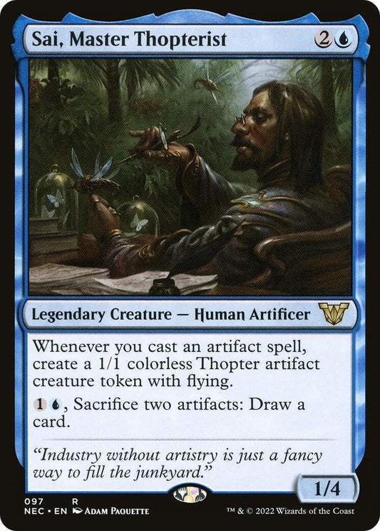Sai, Master Thopterist (97) (Commander: Kamigawa: Neon Dynasty)