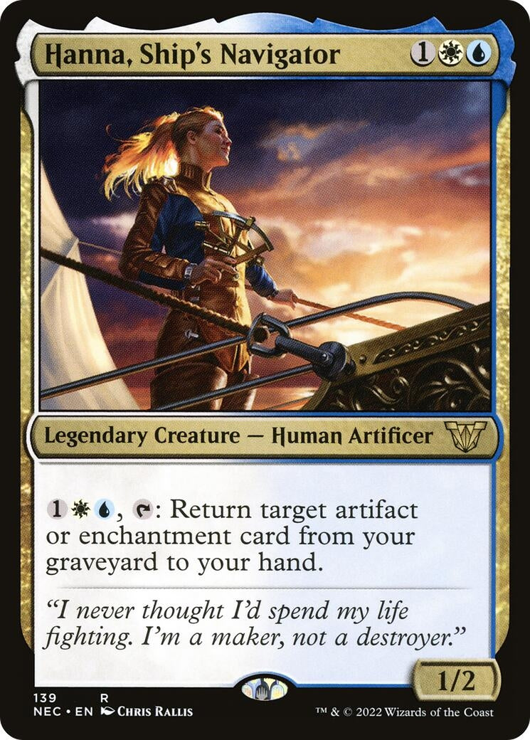 Hanna, Ship's Navigator (139) (Commander: Kamigawa: Neon Dynasty)