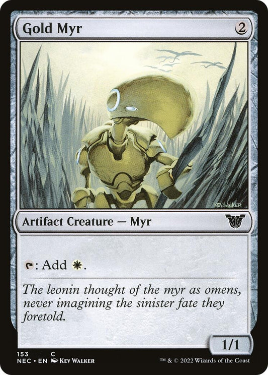 Gold Myr (153) (Commander: Kamigawa: Neon Dynasty)