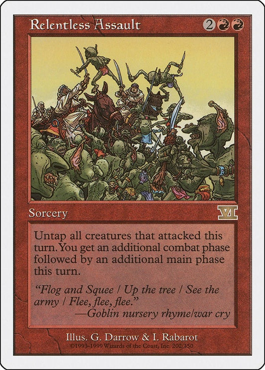 Relentless Assault (202) (Classic Sixth Edition)