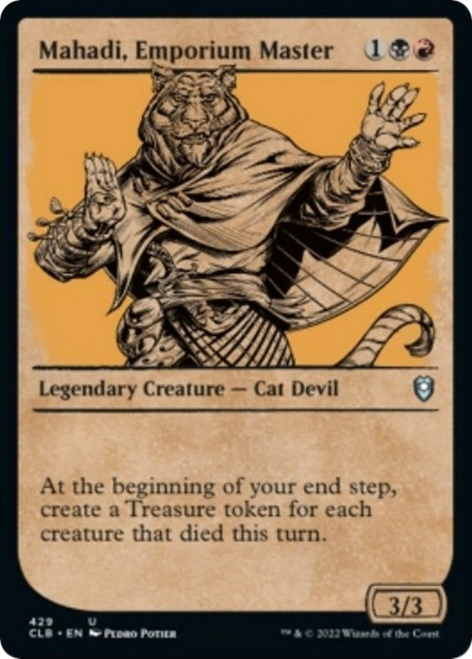 Mahadi, Emporium Master (Showcase) (429) (Commander Legends: Battle for Baldur's Gate)
