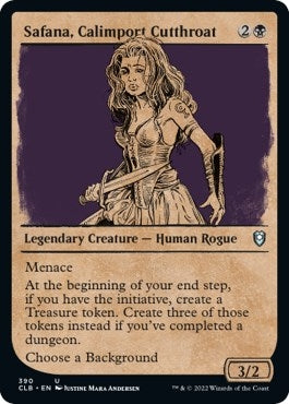 Safana, Calimport Cutthroat (Showcase) (390) (Commander Legends: Battle for Baldur's Gate)
