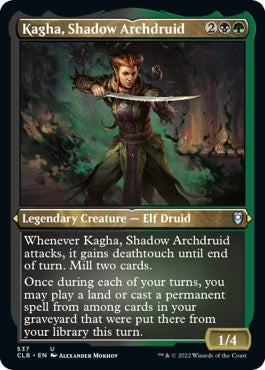 Kagha, Shadow Archdruid (Foil Etched) (537) (Commander Legends: Battle for Baldur's Gate)