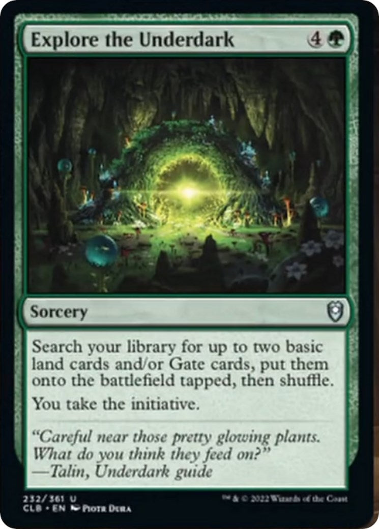Explore the Underdark (232) (Commander Legends: Battle for Baldur's Gate)