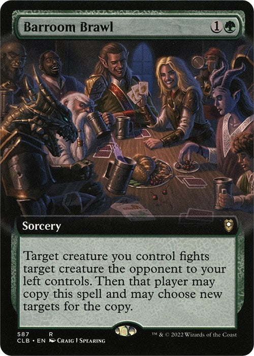 Barroom Brawl (Extended Art) (587) (Commander Legends: Battle for Baldur's Gate)