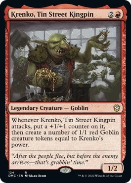 Krenko, Tin Street Kingpin (124) (Commander: Dominaria United)