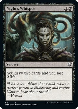 Night's Whisper (115) (Commander: Dominaria United)