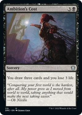 Ambition's Cost (110) (Commander: Dominaria United)