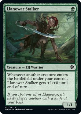 Llanowar Stalker (171) (Dominaria United)