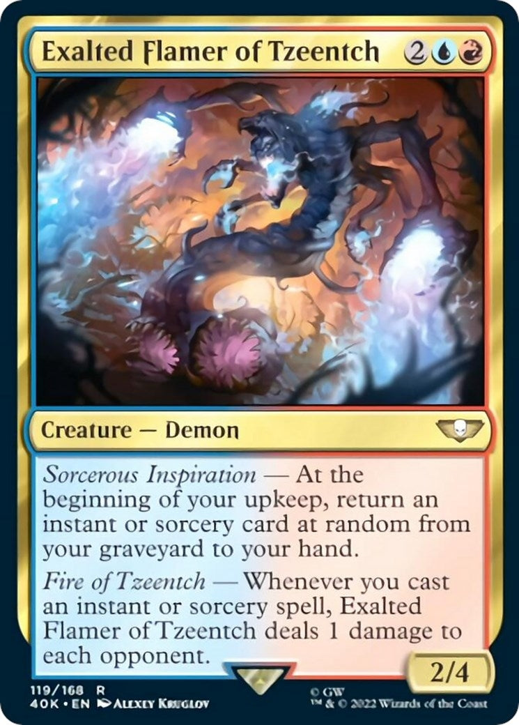 Exalted Flamer of Tzeentch (119) (Universes Beyond: Warhammer 40,000)