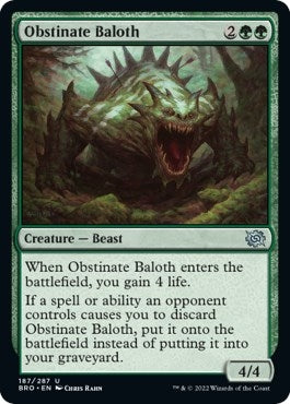 Obstinate Baloth (187) (The Brothers' War)