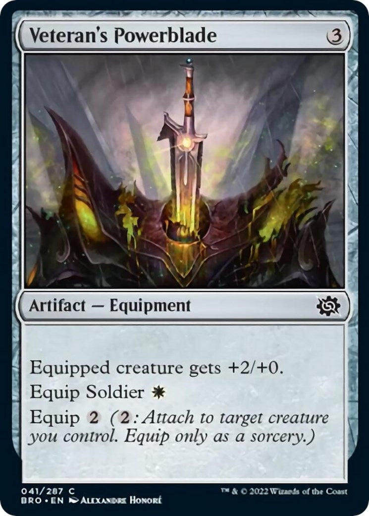 Veteran's Powerblade (41) (The Brothers' War)