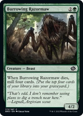 Burrowing Razormaw (173) (The Brothers' War)