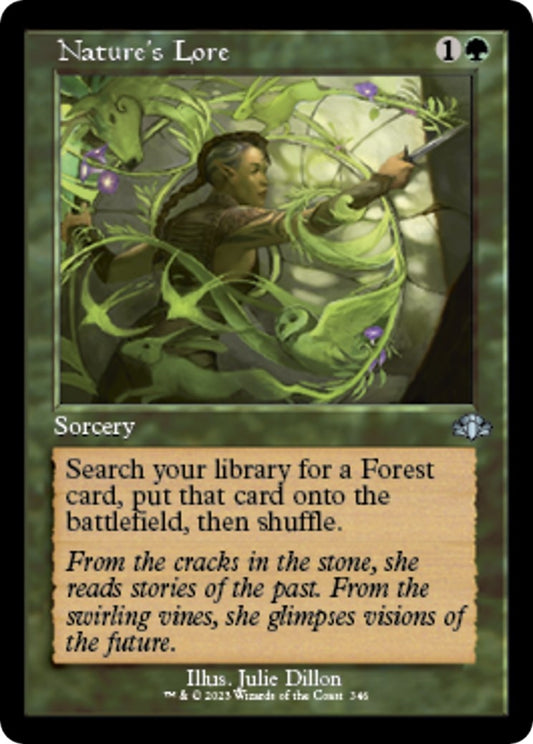Nature's Lore (Retro Frame) (346) (Dominaria Remastered)