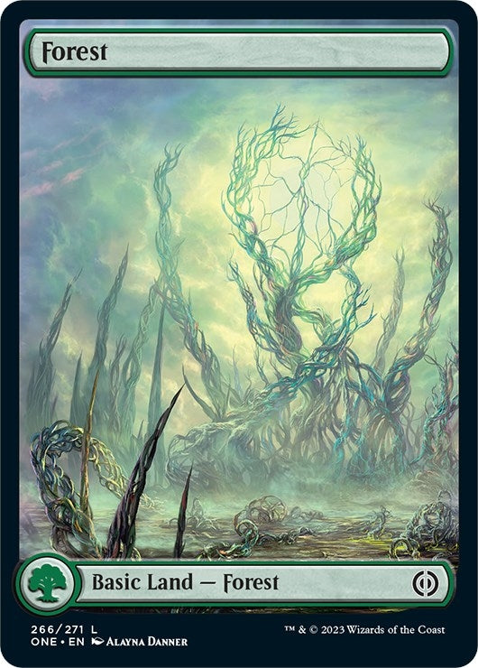 Forest (266) - Full Art (266) (Phyrexia: All Will Be One)