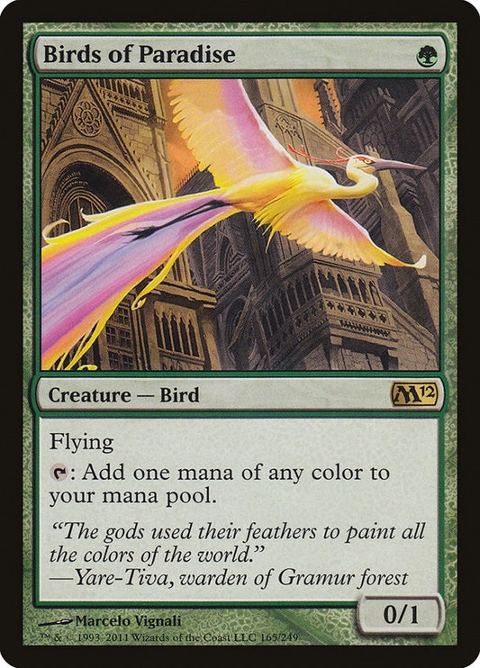 Birds of Paradise (165) (Magic 2012 (M12))