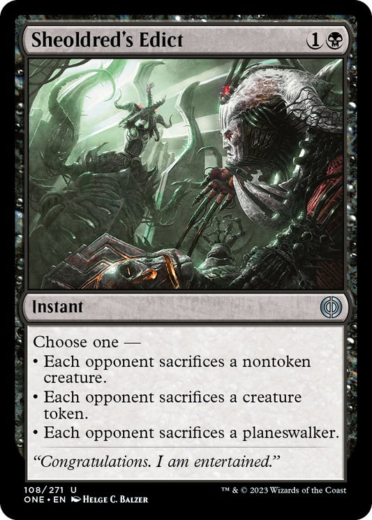 Sheoldred's Edict (108) (Phyrexia: All Will Be One)