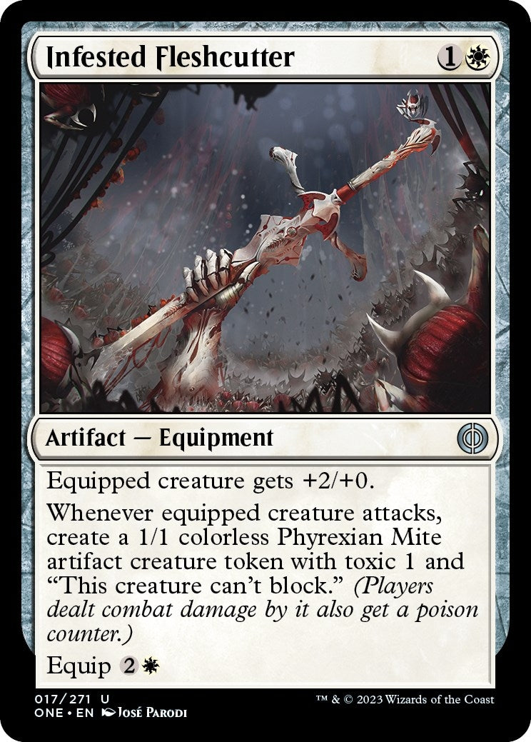 Infested Fleshcutter (17) (Phyrexia: All Will Be One)