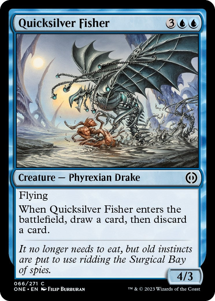 Quicksilver Fisher (66) (Phyrexia: All Will Be One)
