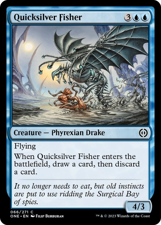 Quicksilver Fisher (66) (Phyrexia: All Will Be One)