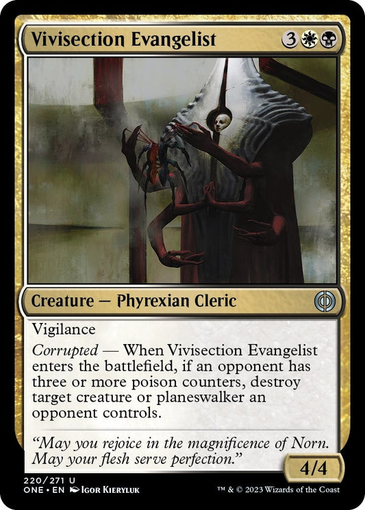 Vivisection Evangelist (220) (Phyrexia: All Will Be One)