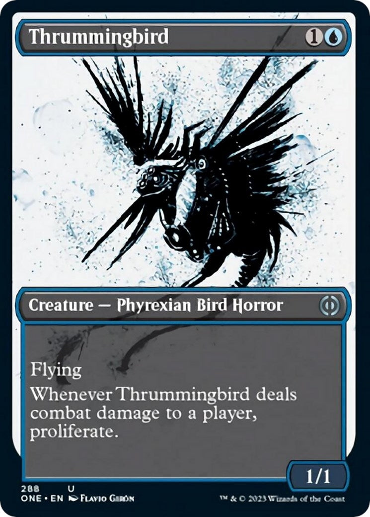 Thrummingbird (Showcase) (288) (Phyrexia: All Will Be One)