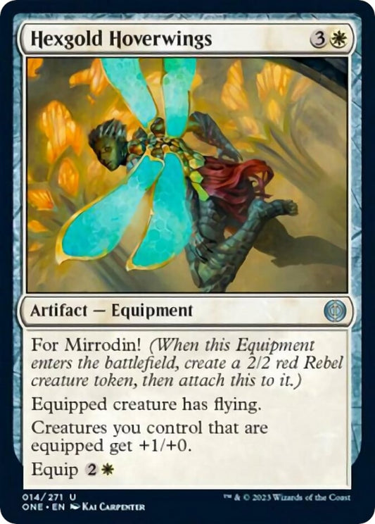 Hexgold Hoverwings (14) (Phyrexia: All Will Be One)