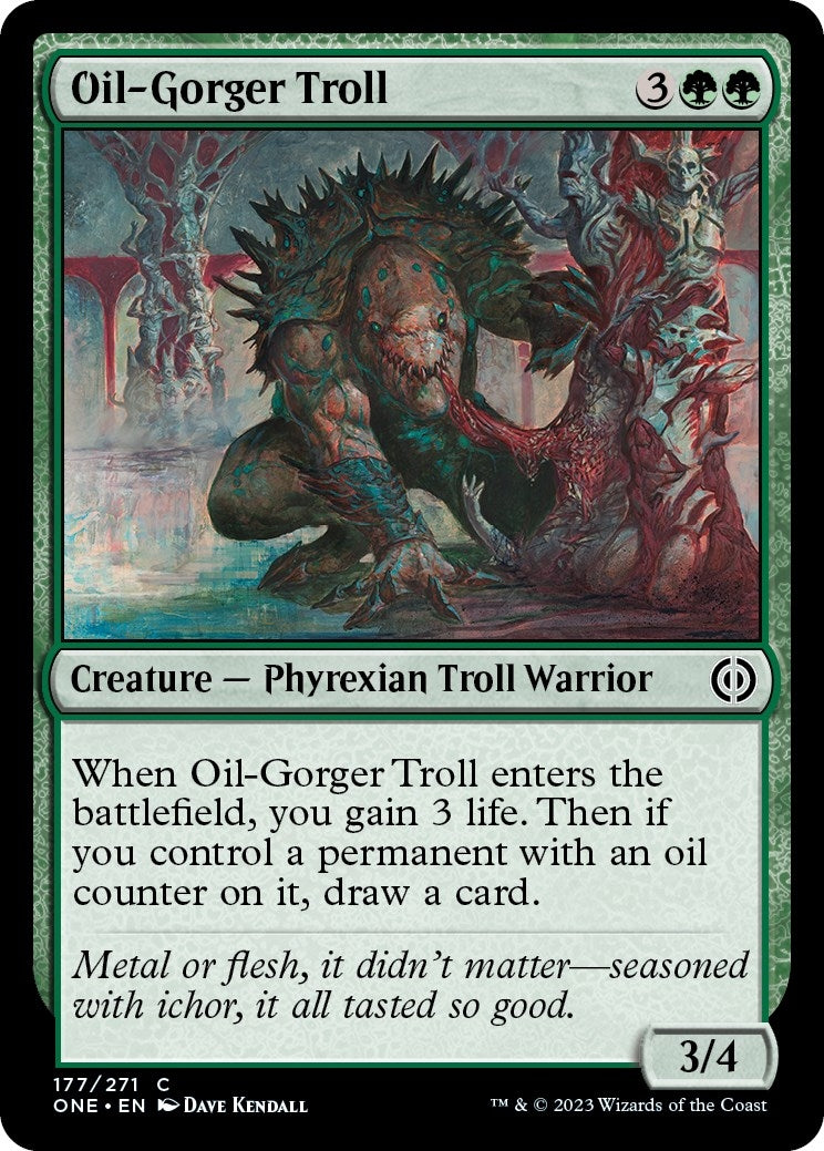Oil-Gorger Troll (177) (Phyrexia: All Will Be One)