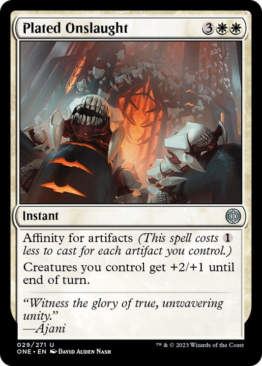 Plated Onslaught (29) (Phyrexia: All Will Be One)