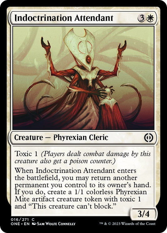 Indoctrination Attendant (16) (Phyrexia: All Will Be One)