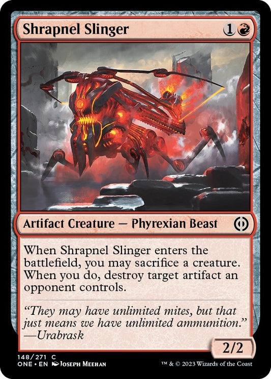Shrapnel Slinger (148) (Phyrexia: All Will Be One)