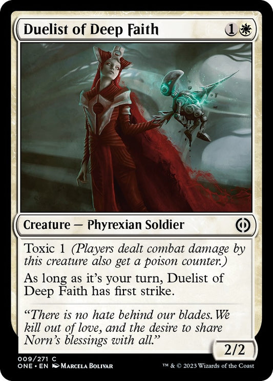 Duelist of Deep Faith (9) (Phyrexia: All Will Be One)