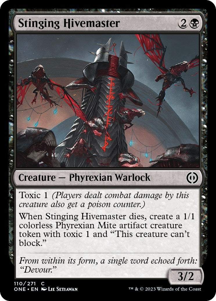 Stinging Hivemaster (110) (Phyrexia: All Will Be One)