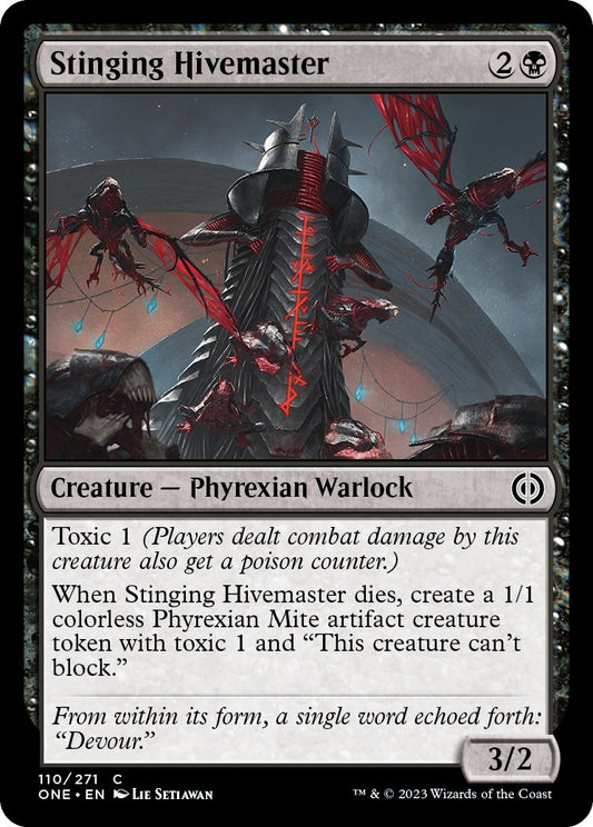 Stinging Hivemaster (110) (Phyrexia: All Will Be One)